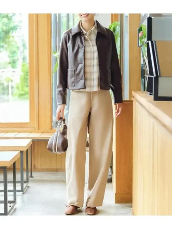 Uniqlo Flannel Boxy Cropped Shirt | Ombre Checked NWT Off White Unisex XL - Picture 4 of 8